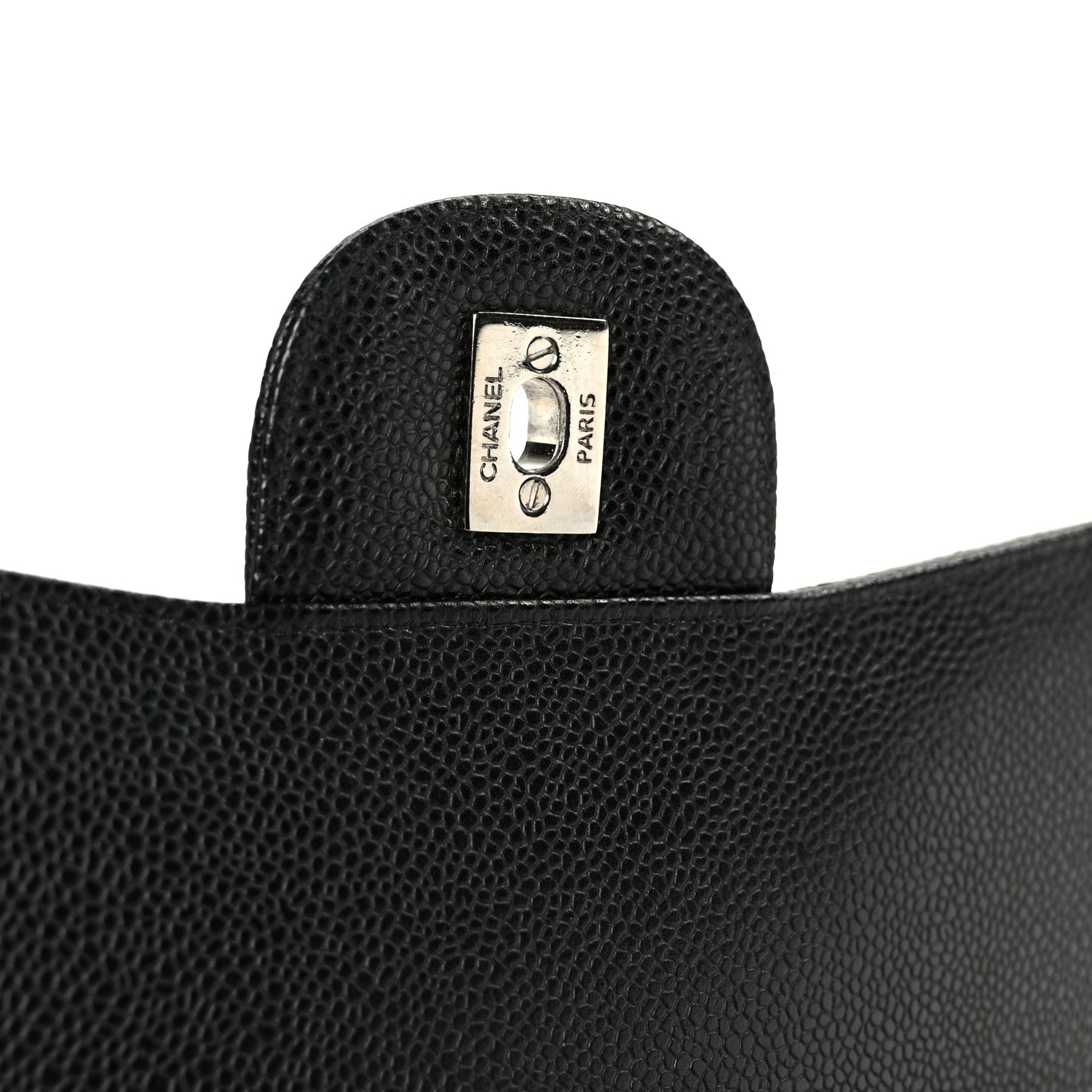Caviar Quilted Maxi Double Flap Black