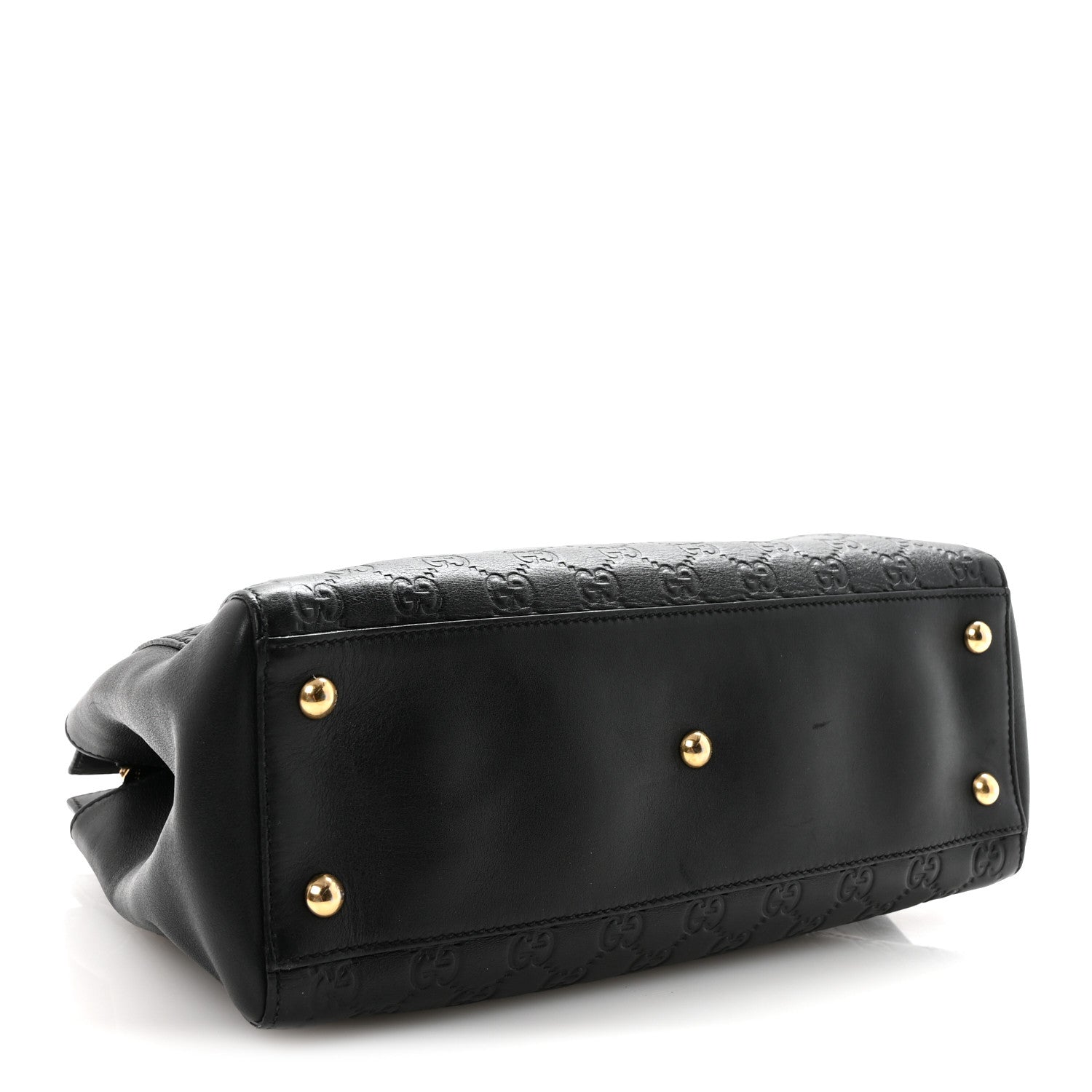 Guccissima Signature Medium Shoulder Tote Bag Black