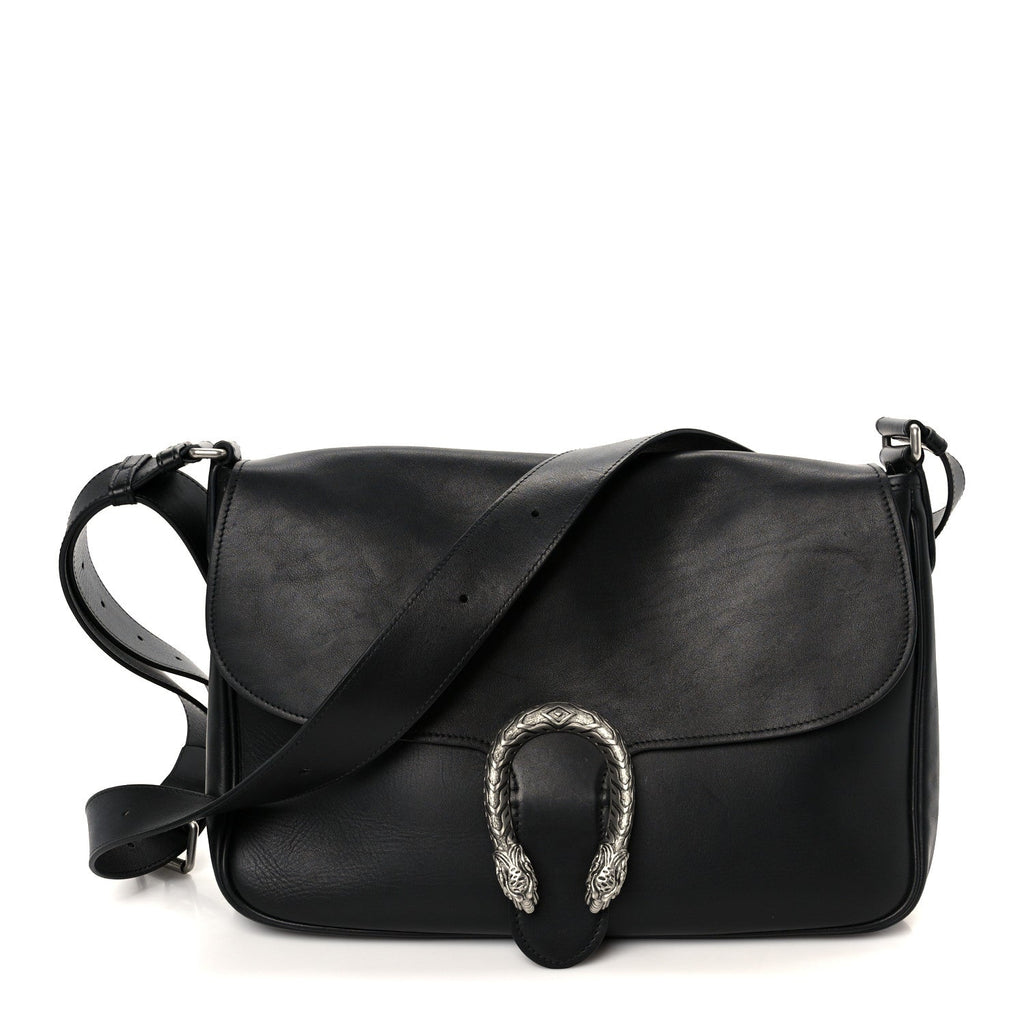 Calfskin Dionysus Messenger Bag Black
