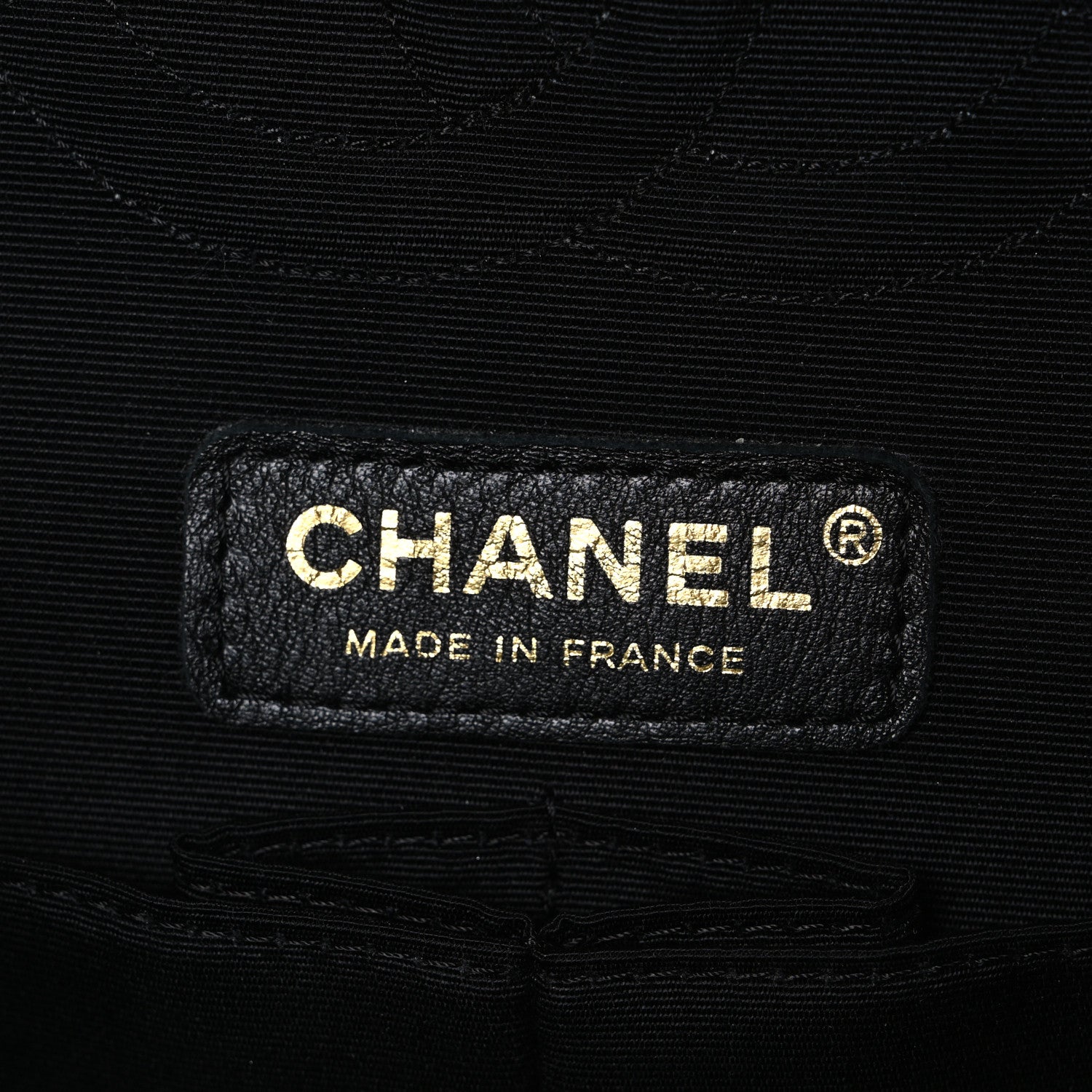 Patent Quilted Sparkle Glitter Medium Double Flap Black