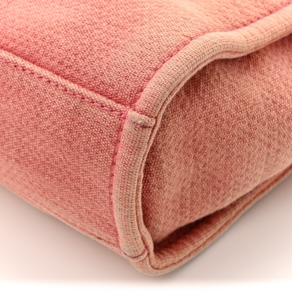 Canvas Mini Deauville Tote Red