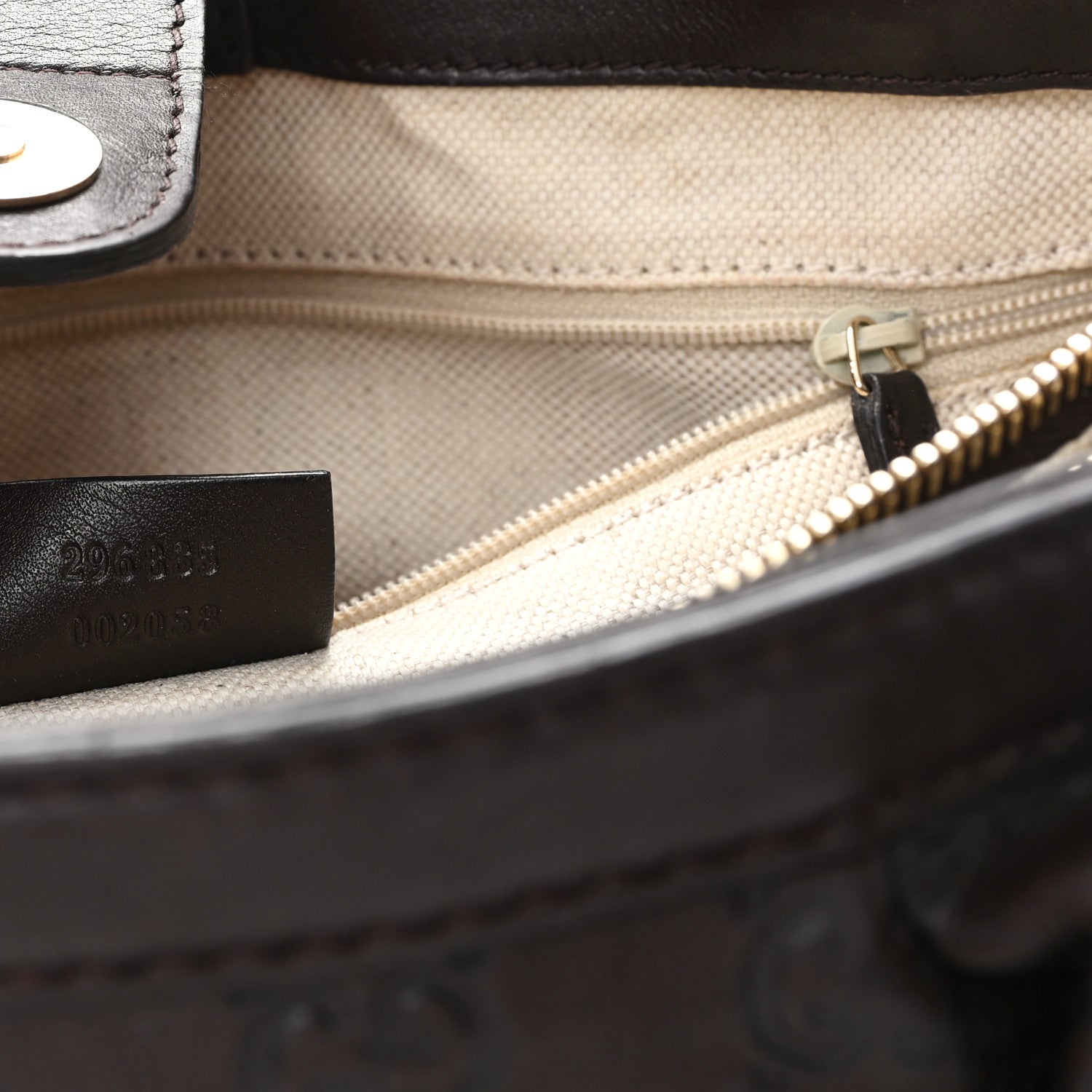 Guccissima Medium Sukey Top Handle Tote Chocolate