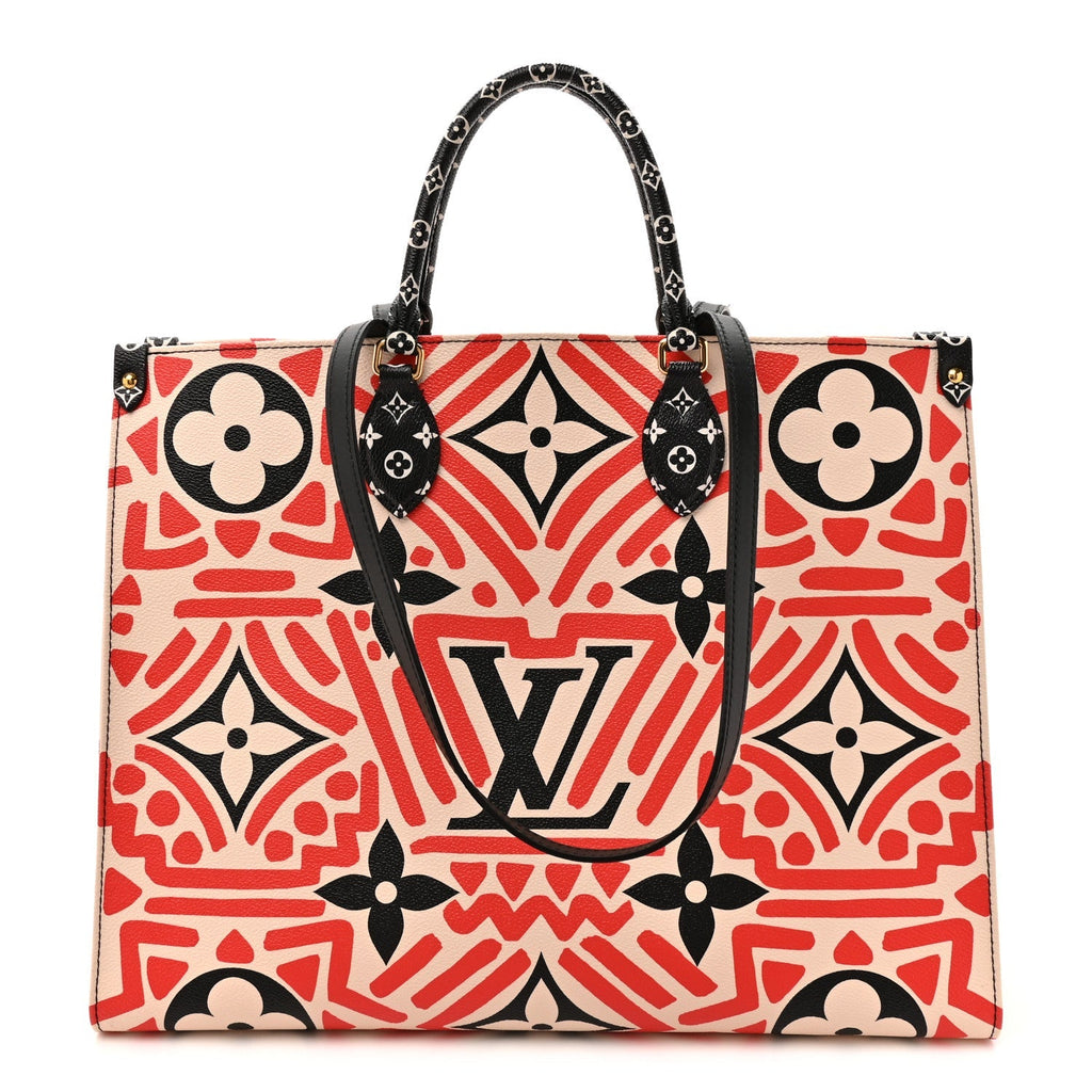 Monogram Giant Crafty Onthego GM Creme Rouge Black