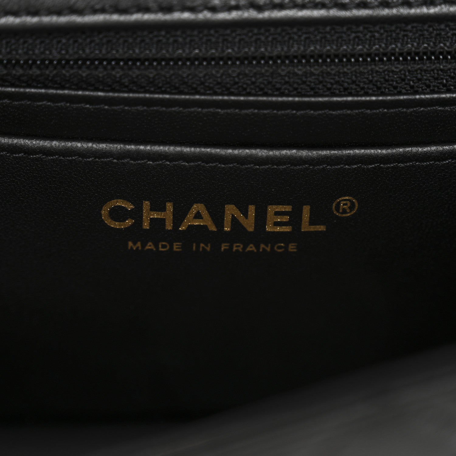 Lambskin Quilted Mini Rectangular Flap Black
