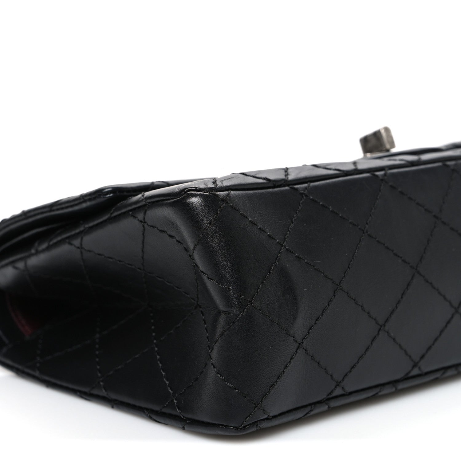 Aged Calfskin Quilted 2.55 Reissue 225 Flap Black