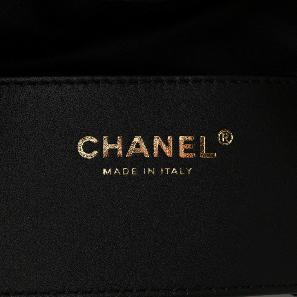 Suede Quilted Small Chanel 25 Handbag Black