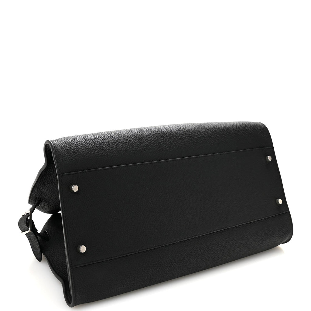 Matte Grained Calfskin EW Margaux Black