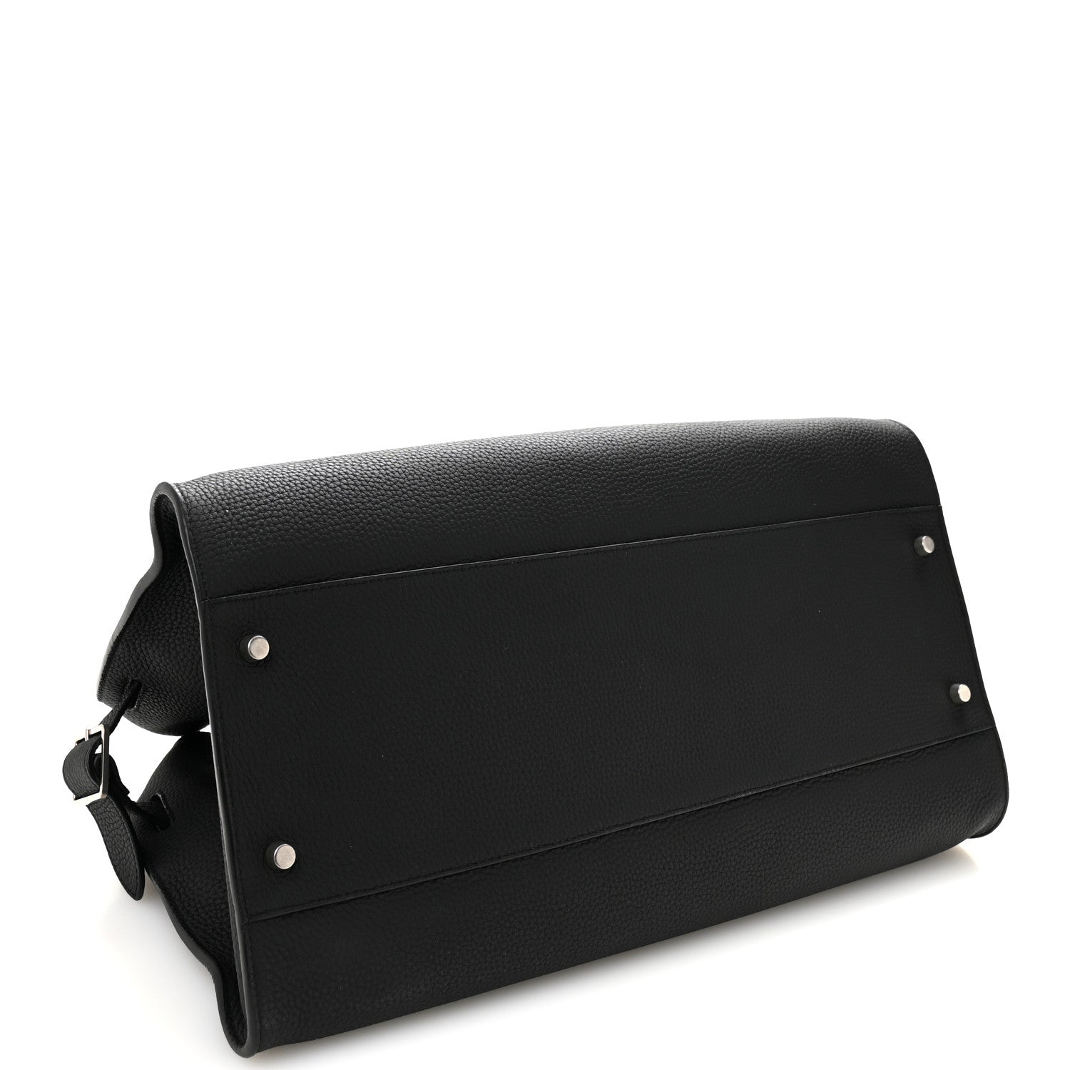 Matte Grained Calfskin EW Margaux Black