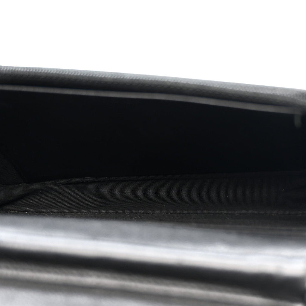 Crumpled Calfskin Quilted Wallet On Chain WOC So Black