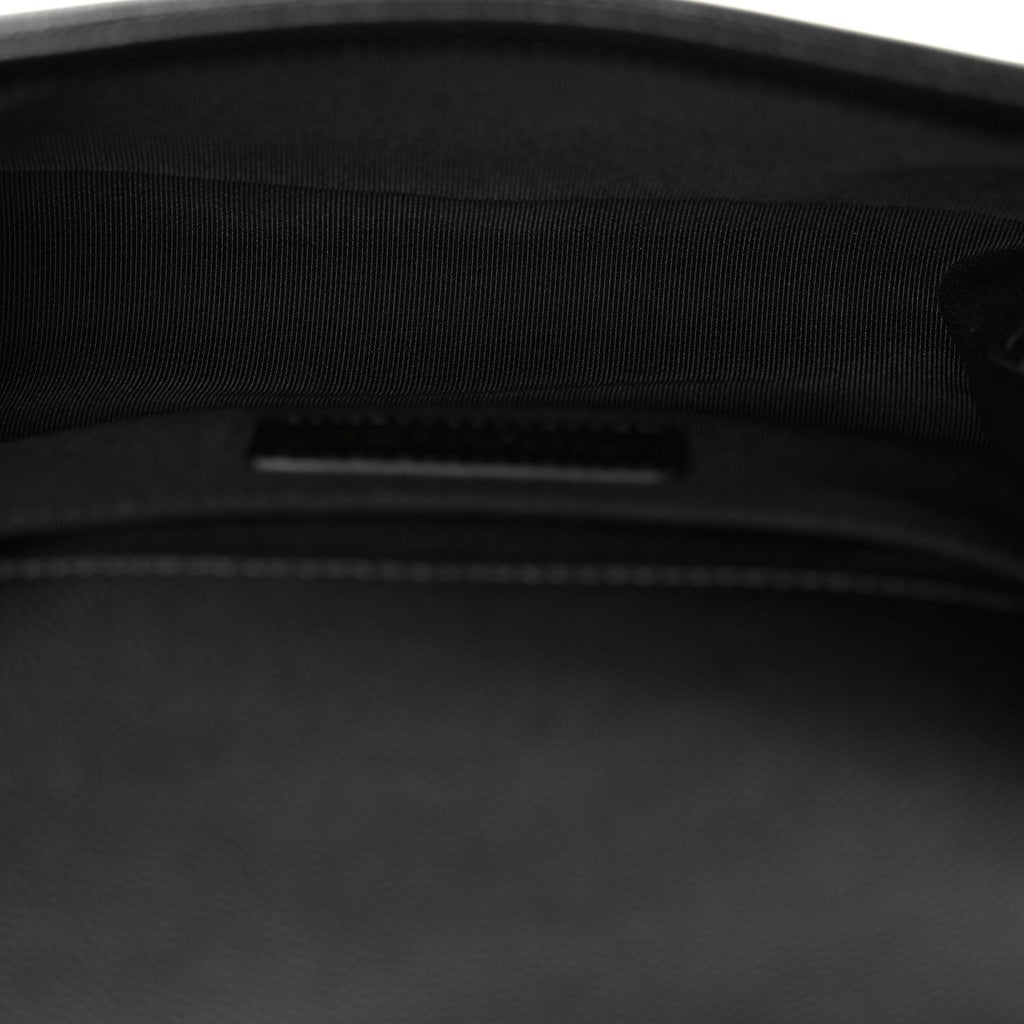 Caviar Quilted Small Boy Flap Black