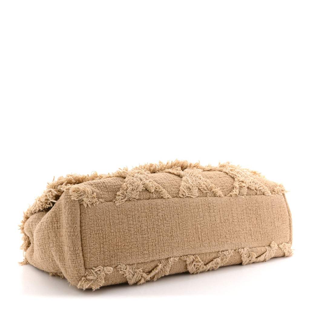 Tweed Nature Flap Dark Beige