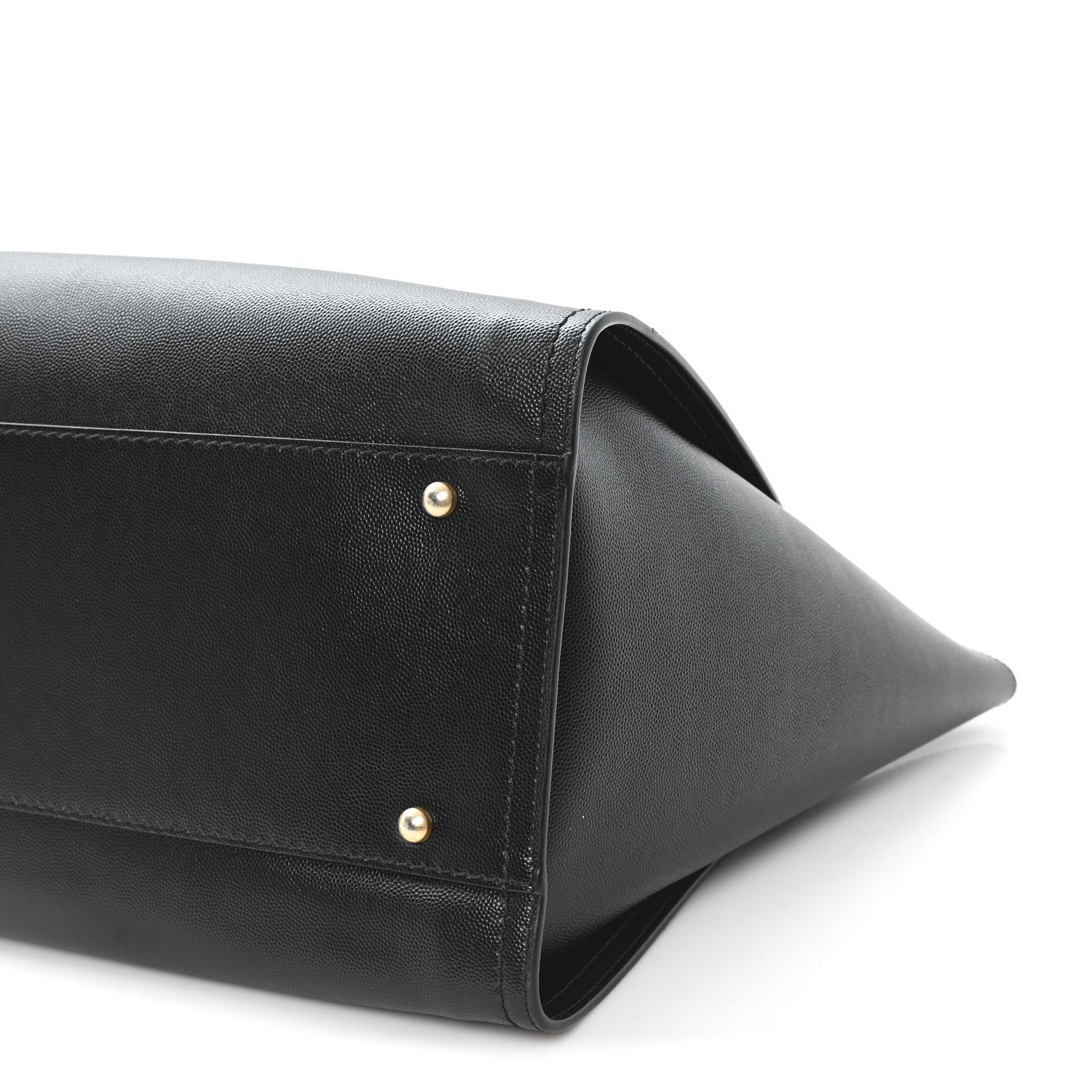 Caviar Medium Studded Deauville Tote Black