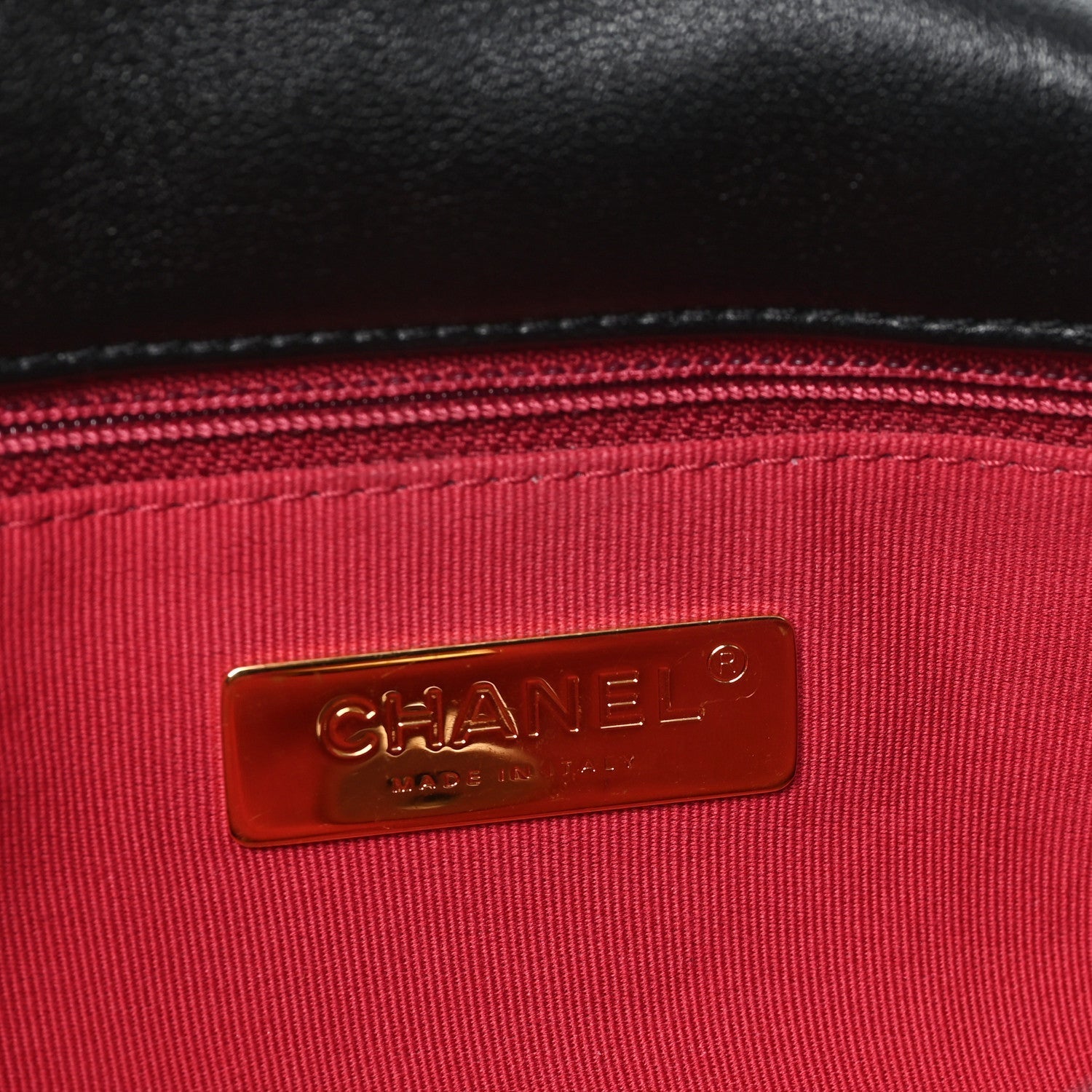 Lambskin Quilted Medium Chanel 19 Flap Black