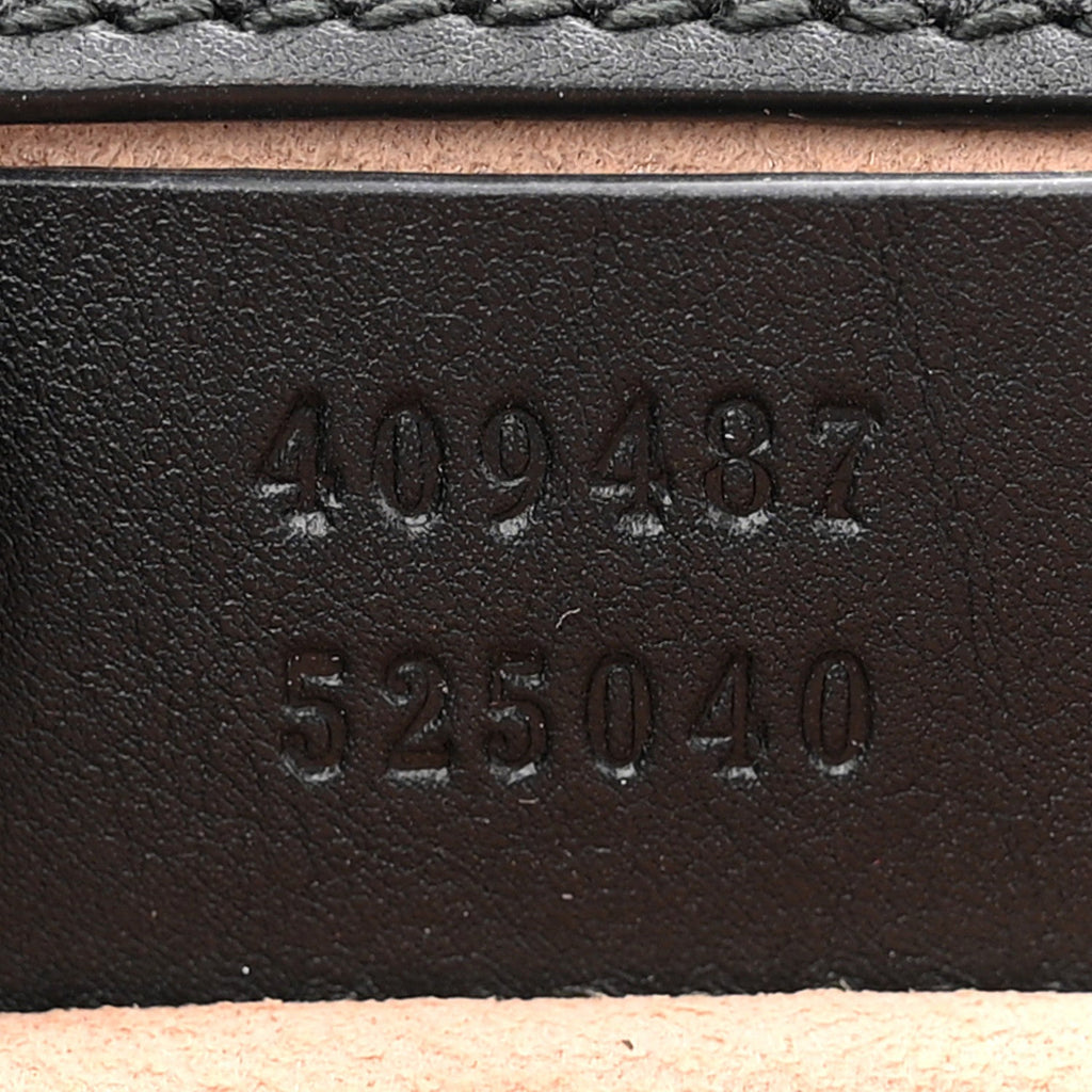 GG Supreme Monogram Bees Small Padlock Shoulder Bag Black