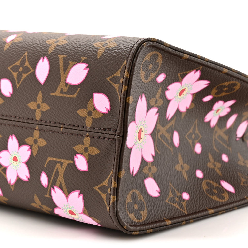 LV X TM Monogram Cherry Blossom Onthego PM Sakura Brown