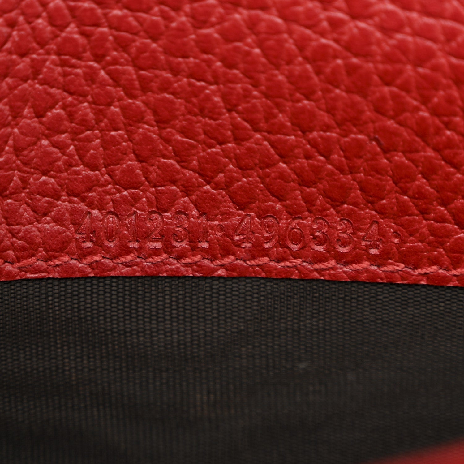 Calfskin Mini Dionysus Chain Wallet Hibiscus Red