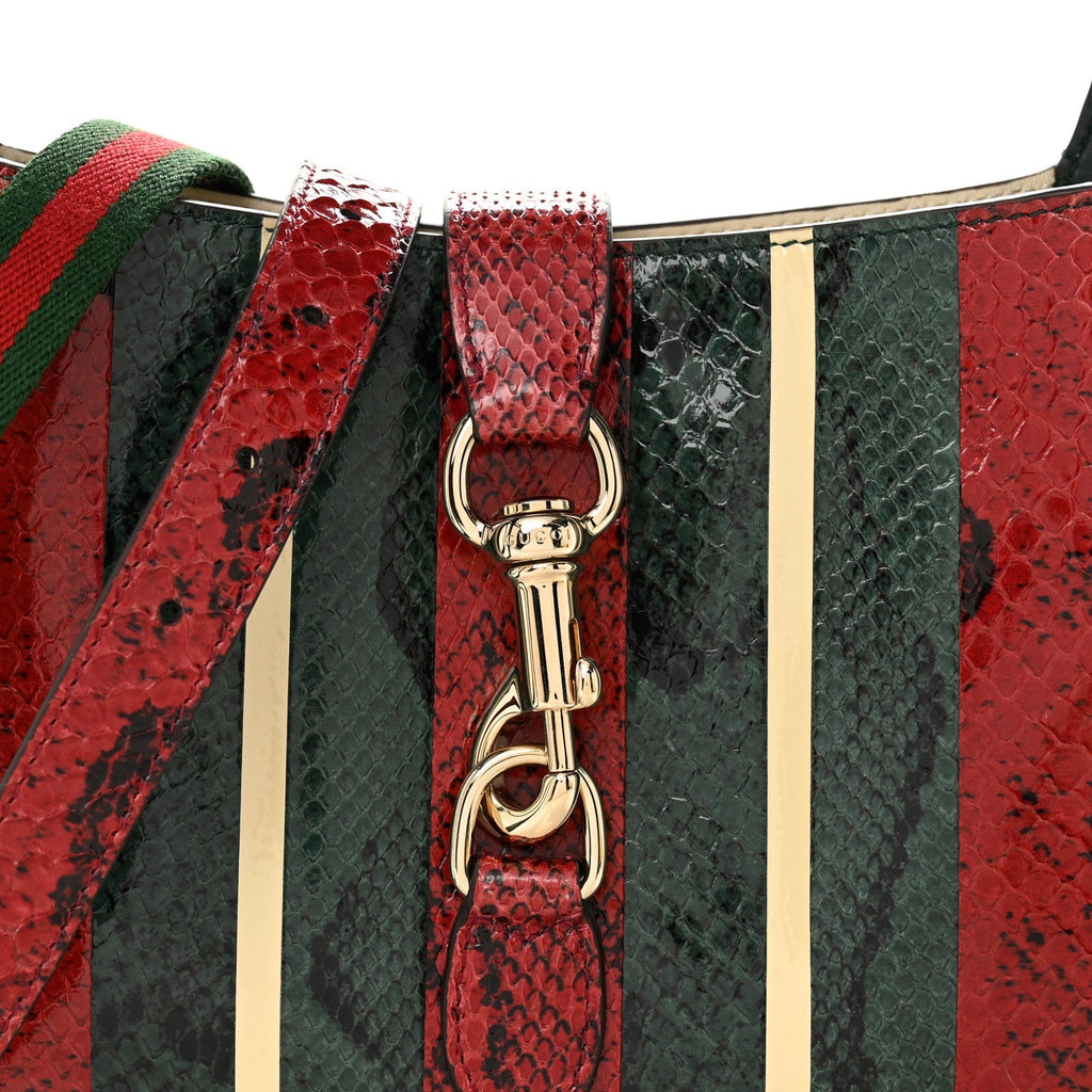 Snakeskin Web Small Jackie 1961 Hobo Green