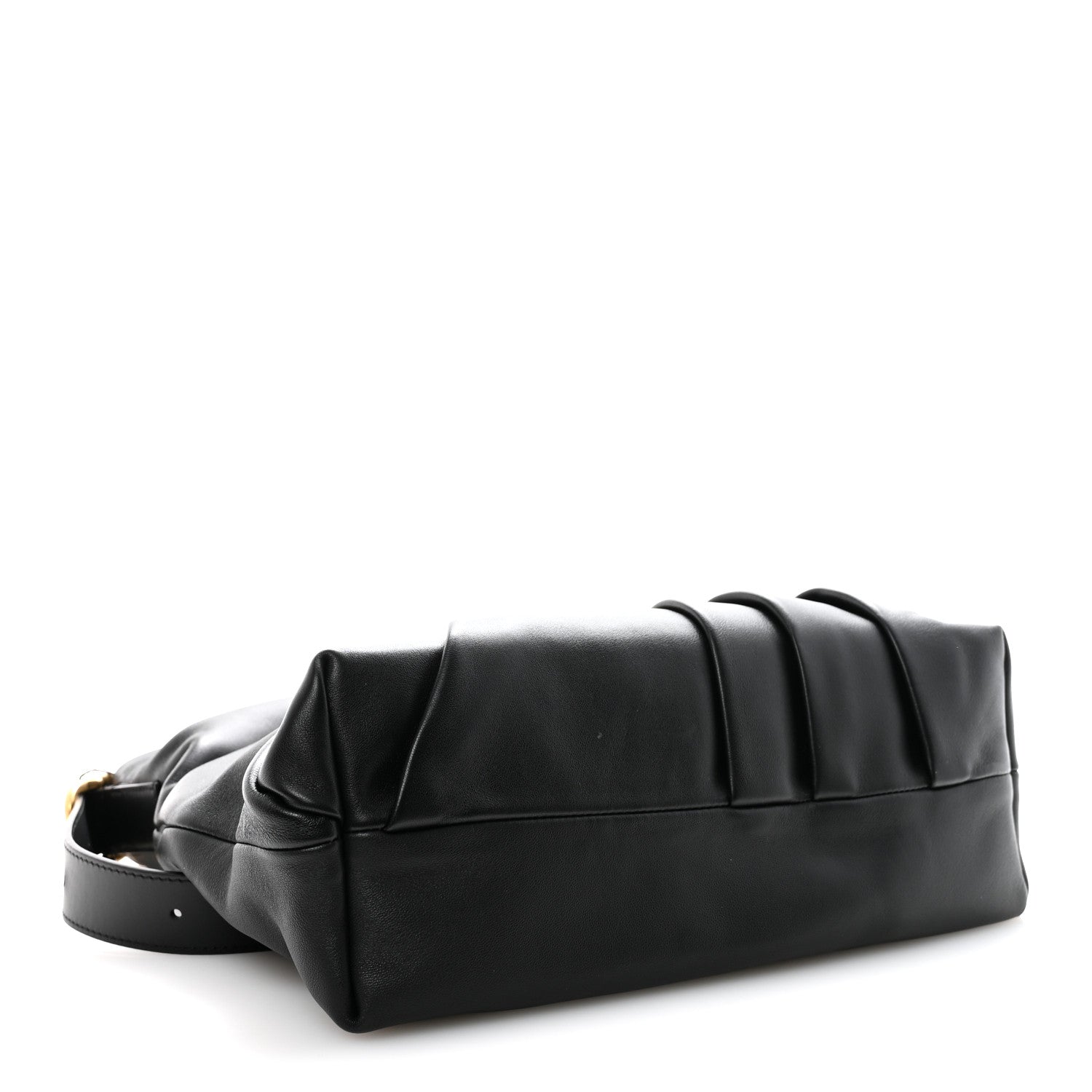 Mellow Nappa Draped Tote Black