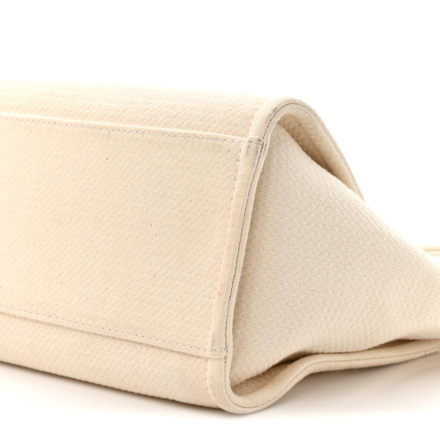 Mixed Fibers Small Deauville Tote White