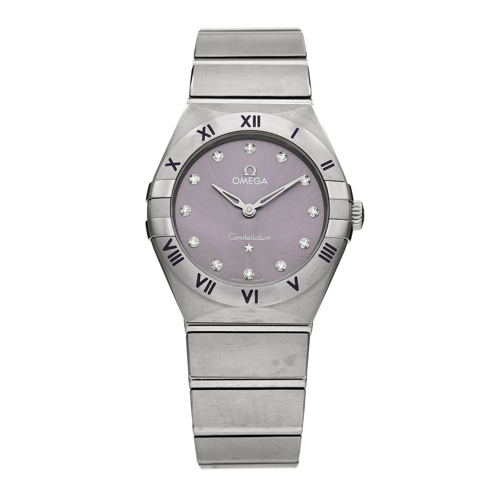 Stainless Steel Diamond 28mm Constellation Quartz Watch Purple 131.10.28.60.60.002
