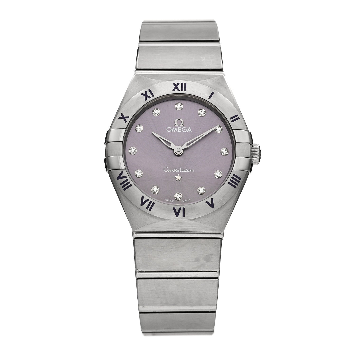 Stainless Steel Diamond 28mm Constellation Quartz Watch Purple 131.10.28.60.60.002