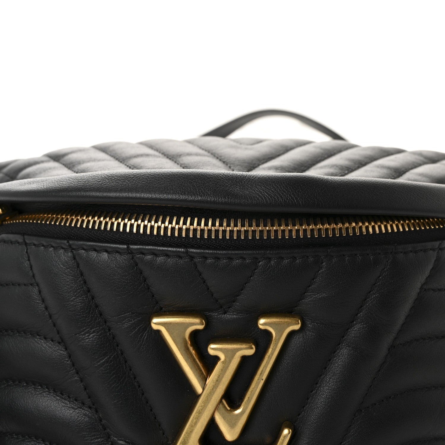 Calfskin Quilted New Wave Bumbag Black