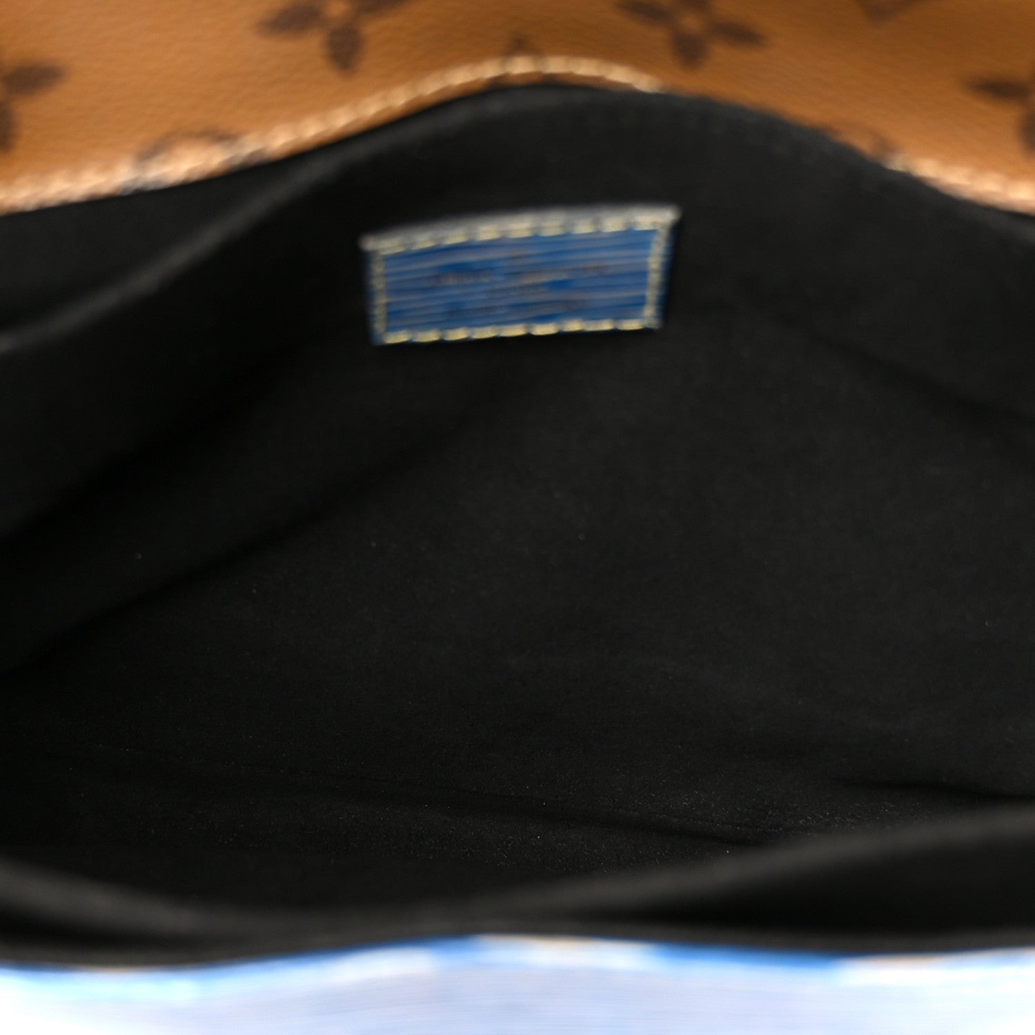 Epi Reverse Monogram Pochette Metis Denim Light