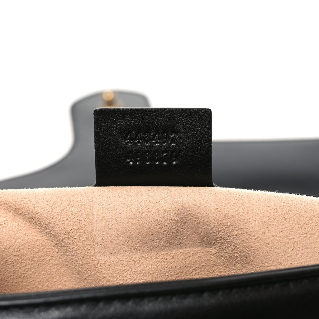 Calfskin Matelasse Small GG Marmont Shoulder Bag Black