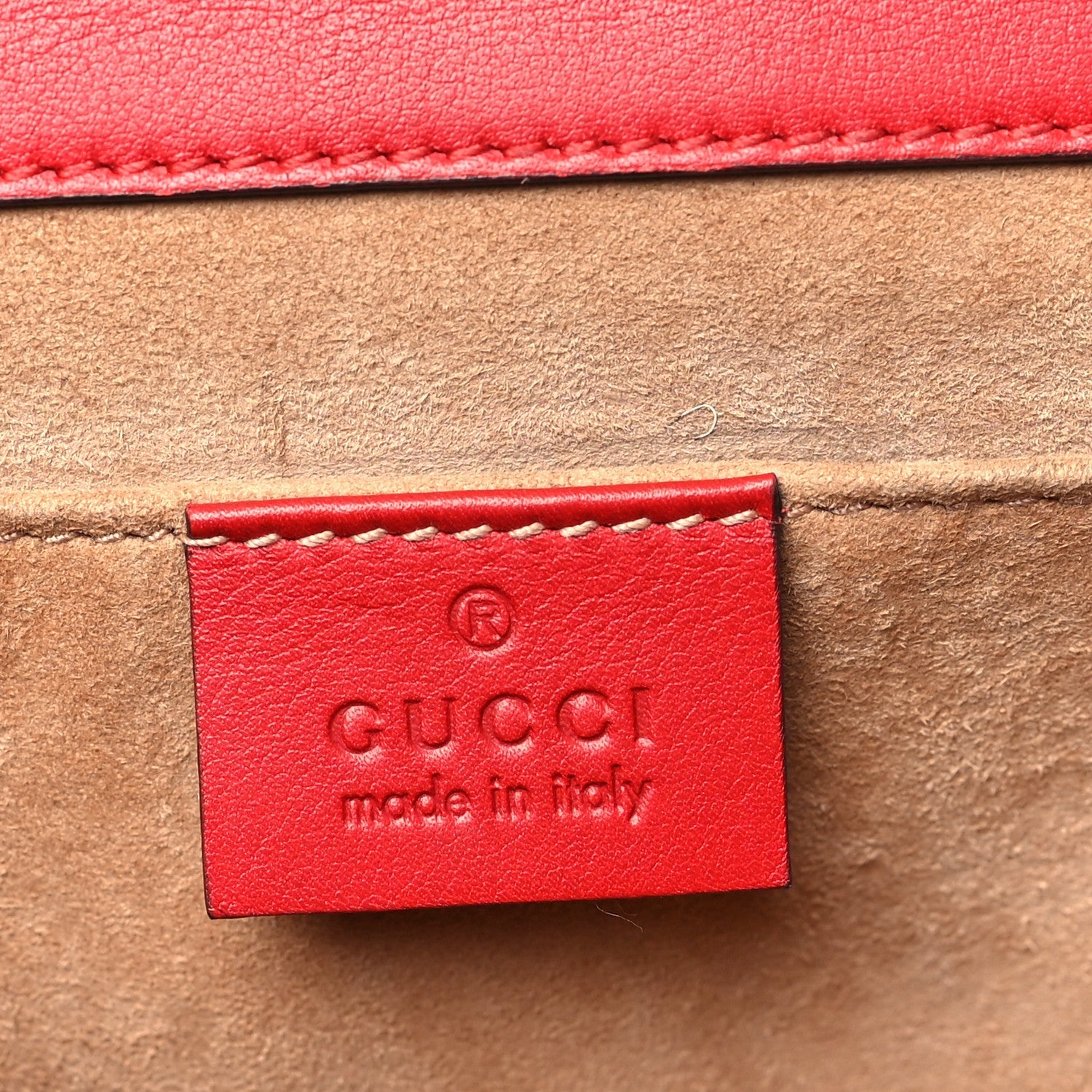 Calfskin Studded Small Padlock Shoulder Bag Hibiscus Red