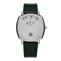 Stainless Steel Calfskin 35mm Grip Quartz Watch Green