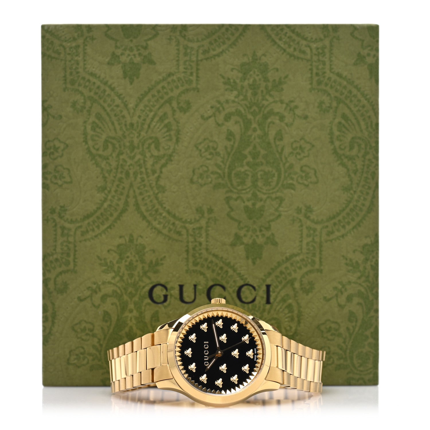 Stainless Steel 32mm G-Timeless Bee Quartz Watch Black
