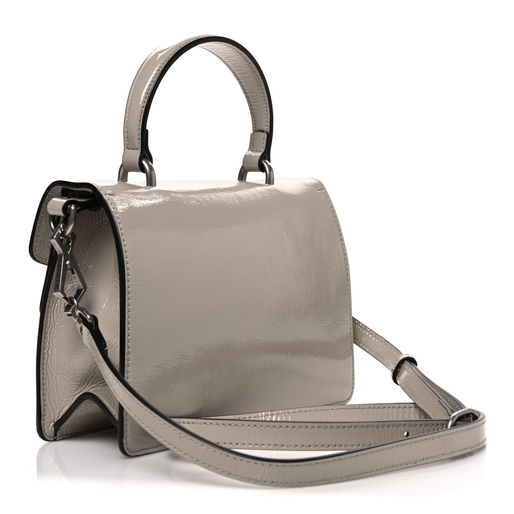 Crinkled Patent Small Dionysus Top Handle Bag Sphinx