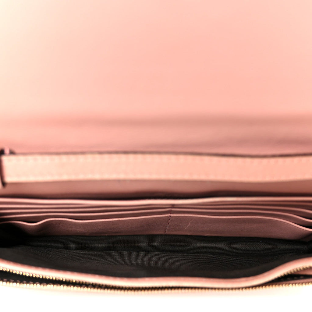 Microguccissima Crossbody Wallet Brown