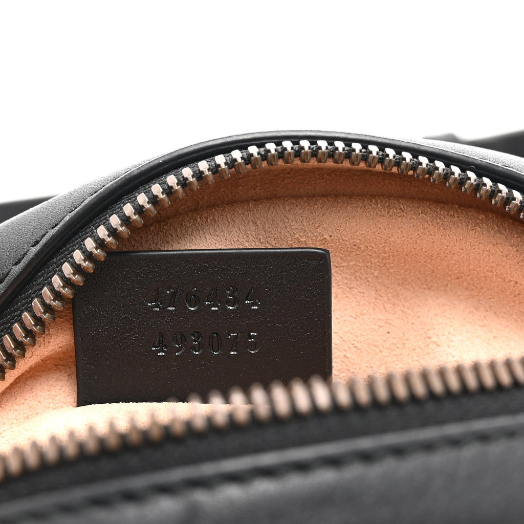 Calfskin Matelasse GG Marmont Belt Bag 85 34 Black
