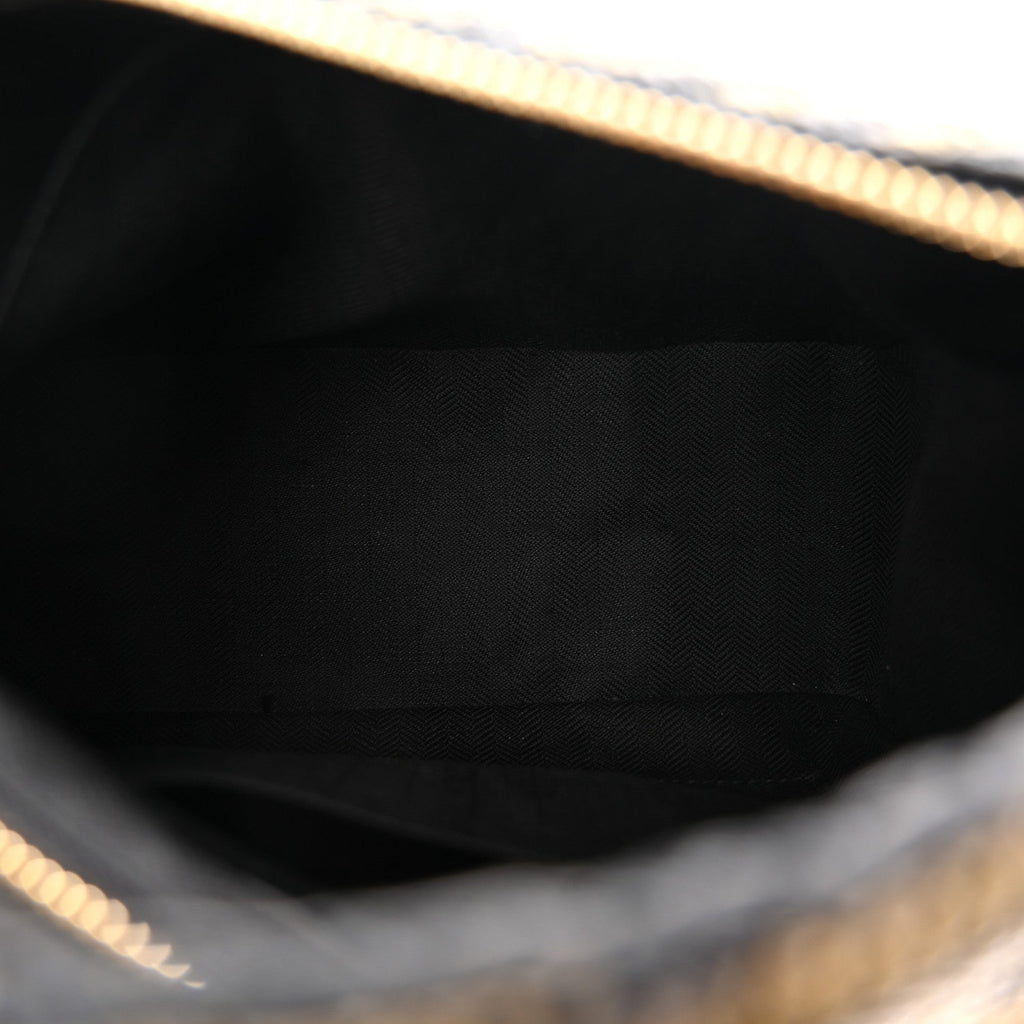 Raffia Calfskin Small Puzzle Bag Anise Olive