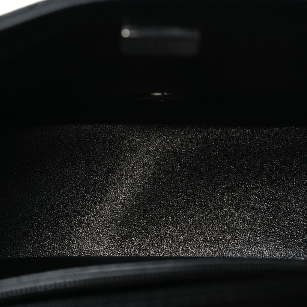 Lambskin Quilted Mini Square Flap Black