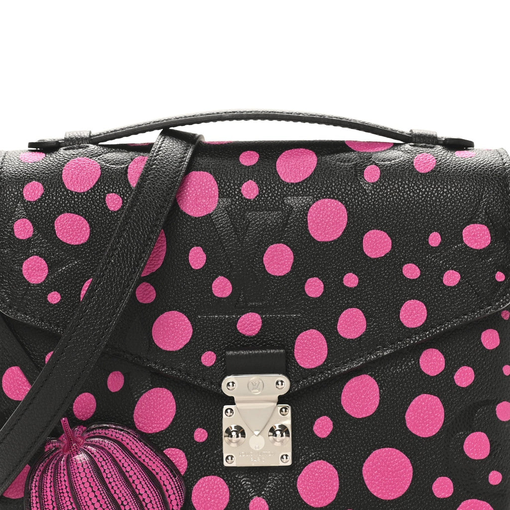 LV x YK Empreinte Monogram Giant Pochette Metis Black Fuchsia