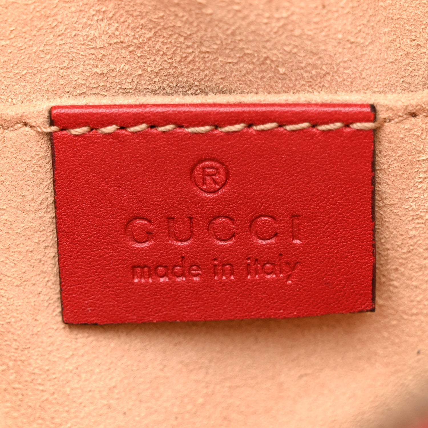 Calfskin Matelasse GG Marmont Belt Bag 85 34 Hibiscus Red