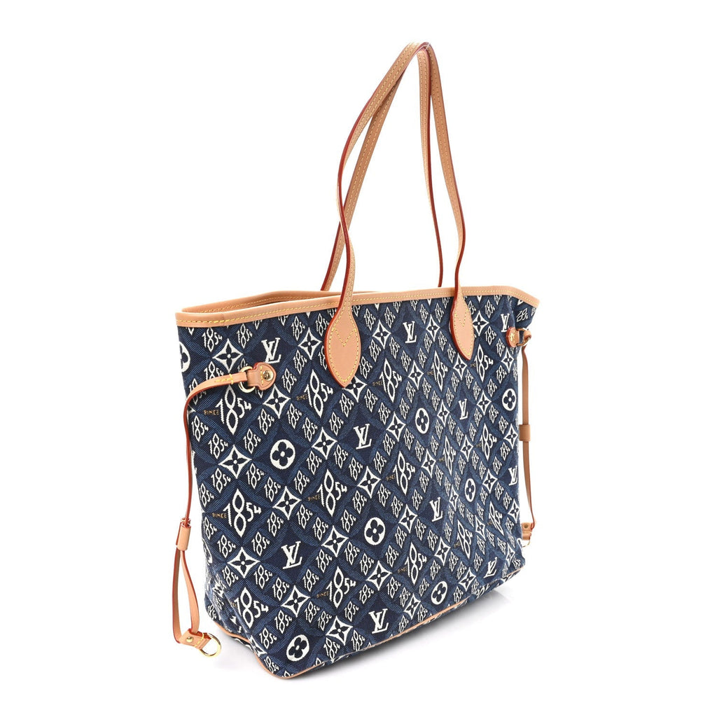 Jacquard Since 1854 Neverfull MM Blue
