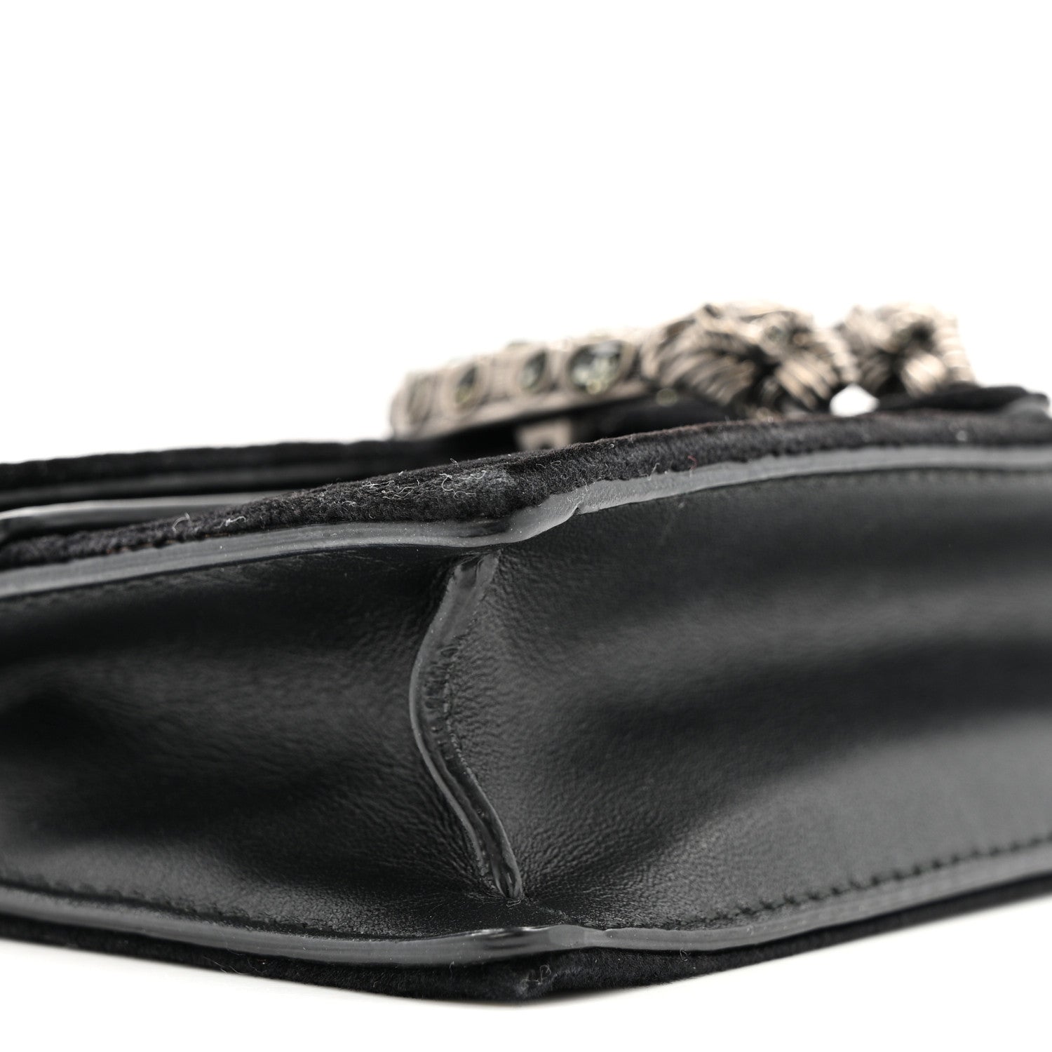 Velvet Super Mini Dionysus Shoulder Bag Black