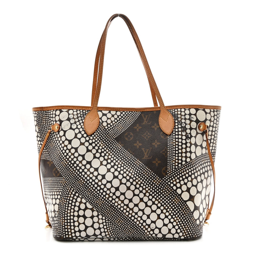 Monogram Kusama Waves Neverfull MM White