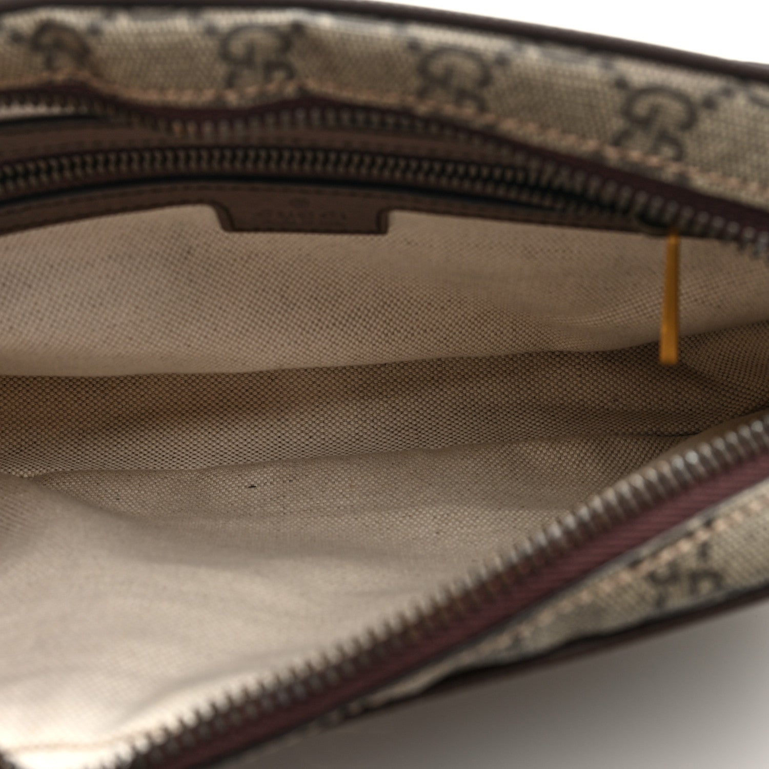 Soft GG Supreme Monogram Medium Ophidia Belt Bag Dark Brown