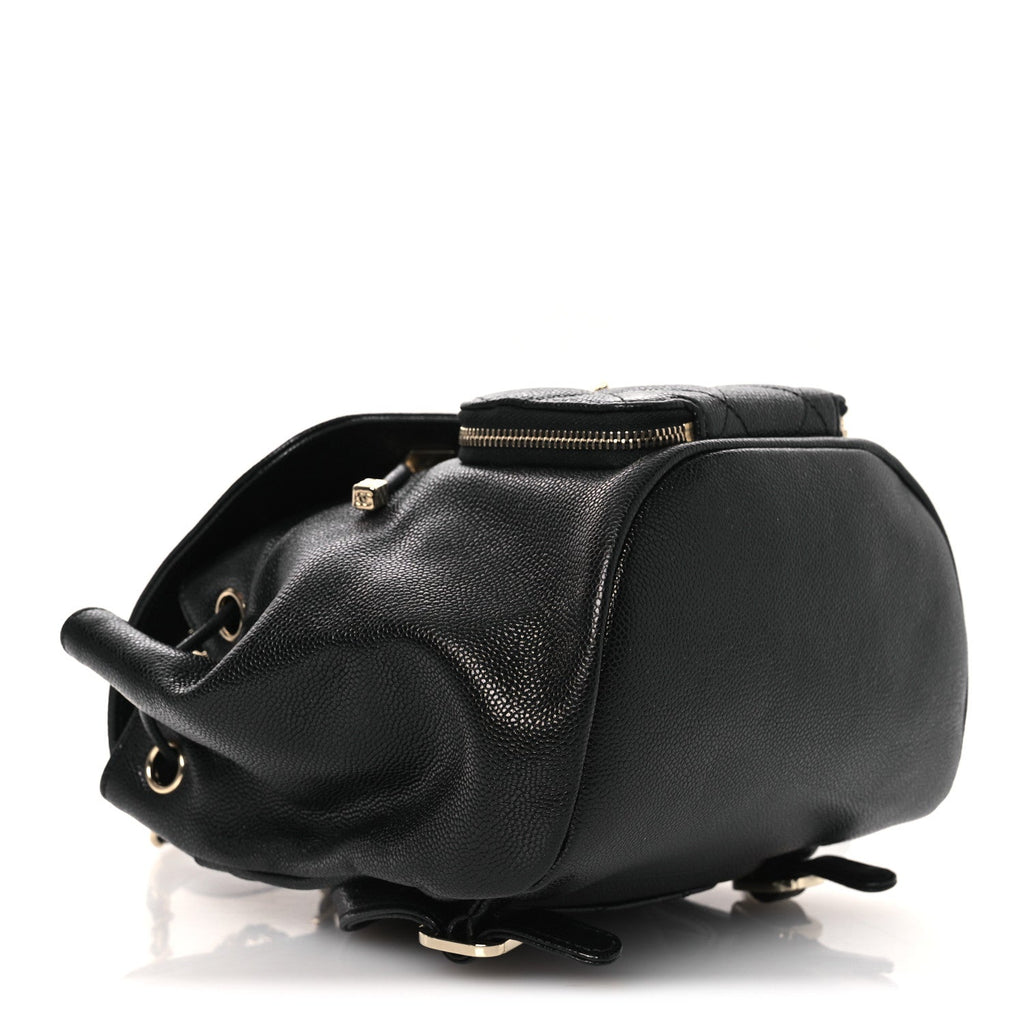 Caviar Quilted Mini Business Affinity Backpack Black