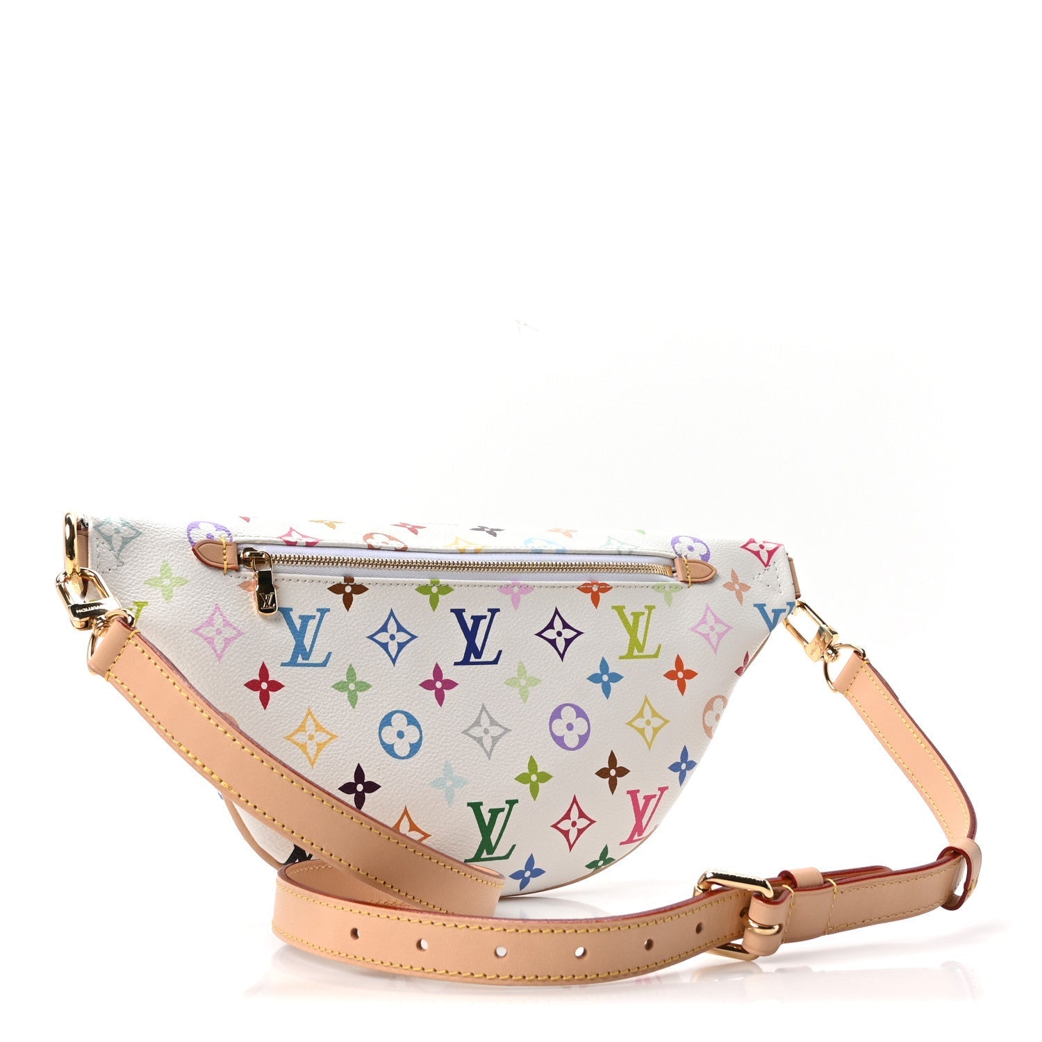 LV X TM Monogram Multicolor High Rise Bumbag White