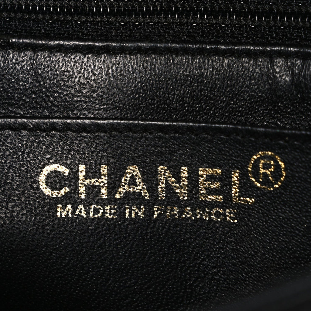 Caviar Quilted Mini Square Flap Black