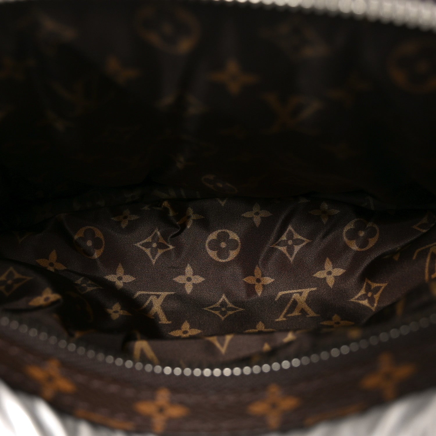 Econyl Monogram Pillow BumBag Silver