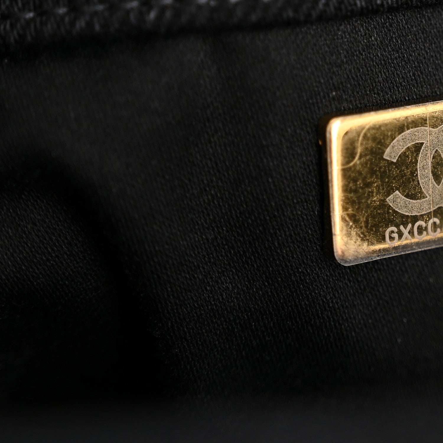 Washed Denim Quilted Medium Chanel 25 Handbag Black