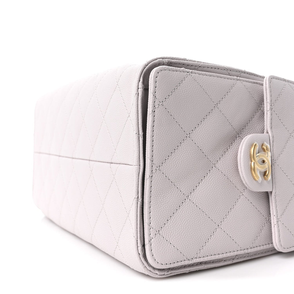 Caviar Quilted Small Chanel 25 Handbag Lilas Lilac