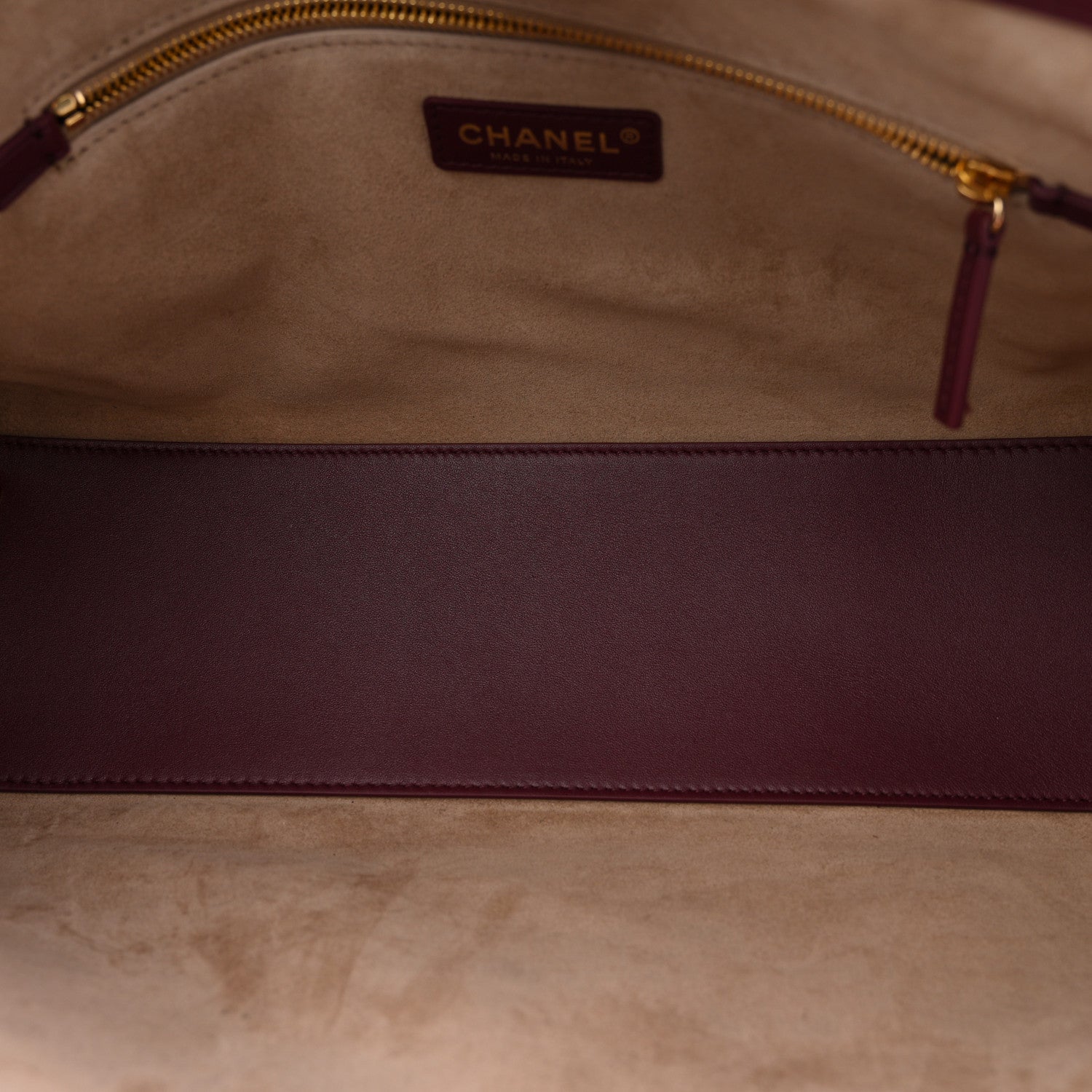 Calfskin Archetype Small Shopping Tote Dark Burgundy