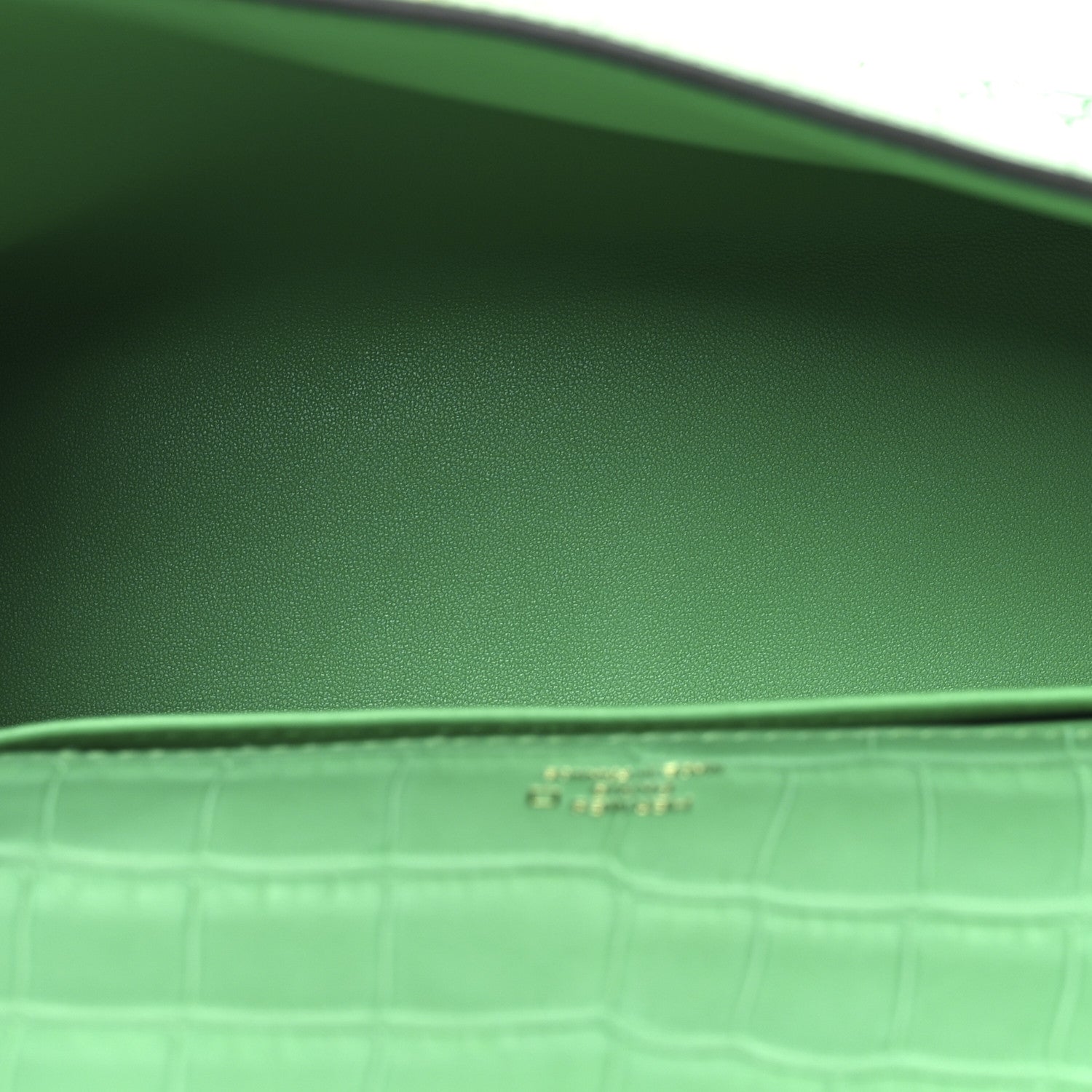 Matte Alligator Kelly Pochette Vert Comics